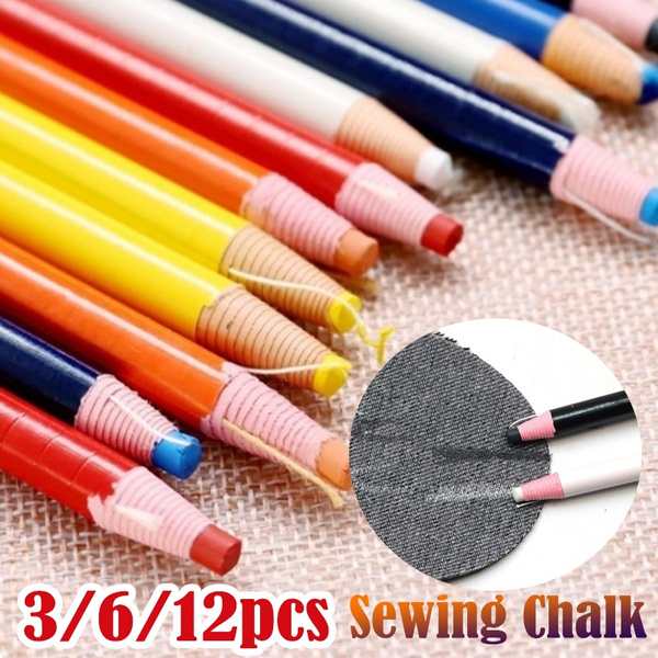 Home Sewing Tools 3/6/12 Pcs Fabric Pencil Chalk Marker Pen Quality Sewing  Marker Pen Cut-free for Tailor Sewing Tools